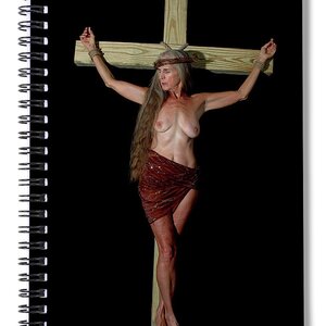 crucifixion of a woman by Nancy Taylor