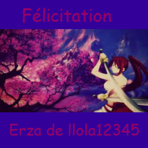 Résultat du concours erza