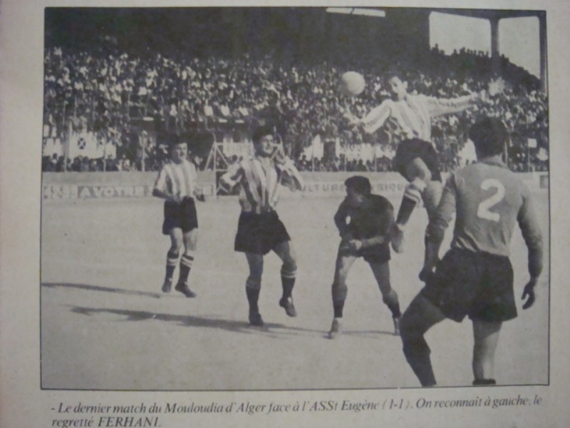 11.3.1956 MCA-ASSE 1-1 Dernier match du Mouloudia