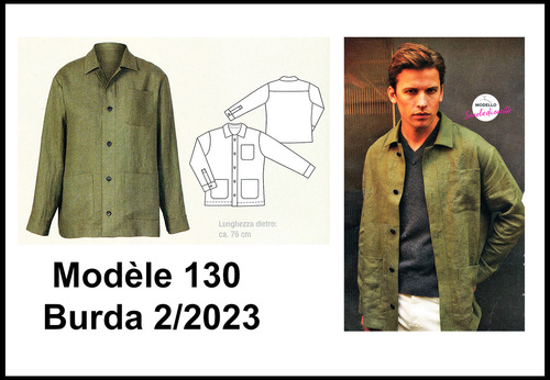 Veste Raffaele Modèle 130 Burda 2-2023 