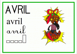 Les mois de l'année affichage