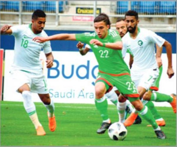 Mercredi 9.5.2018 à Cadix Arabie Saoudite-EN A' 2-0 avec le seul Pro Bennacer Empoli