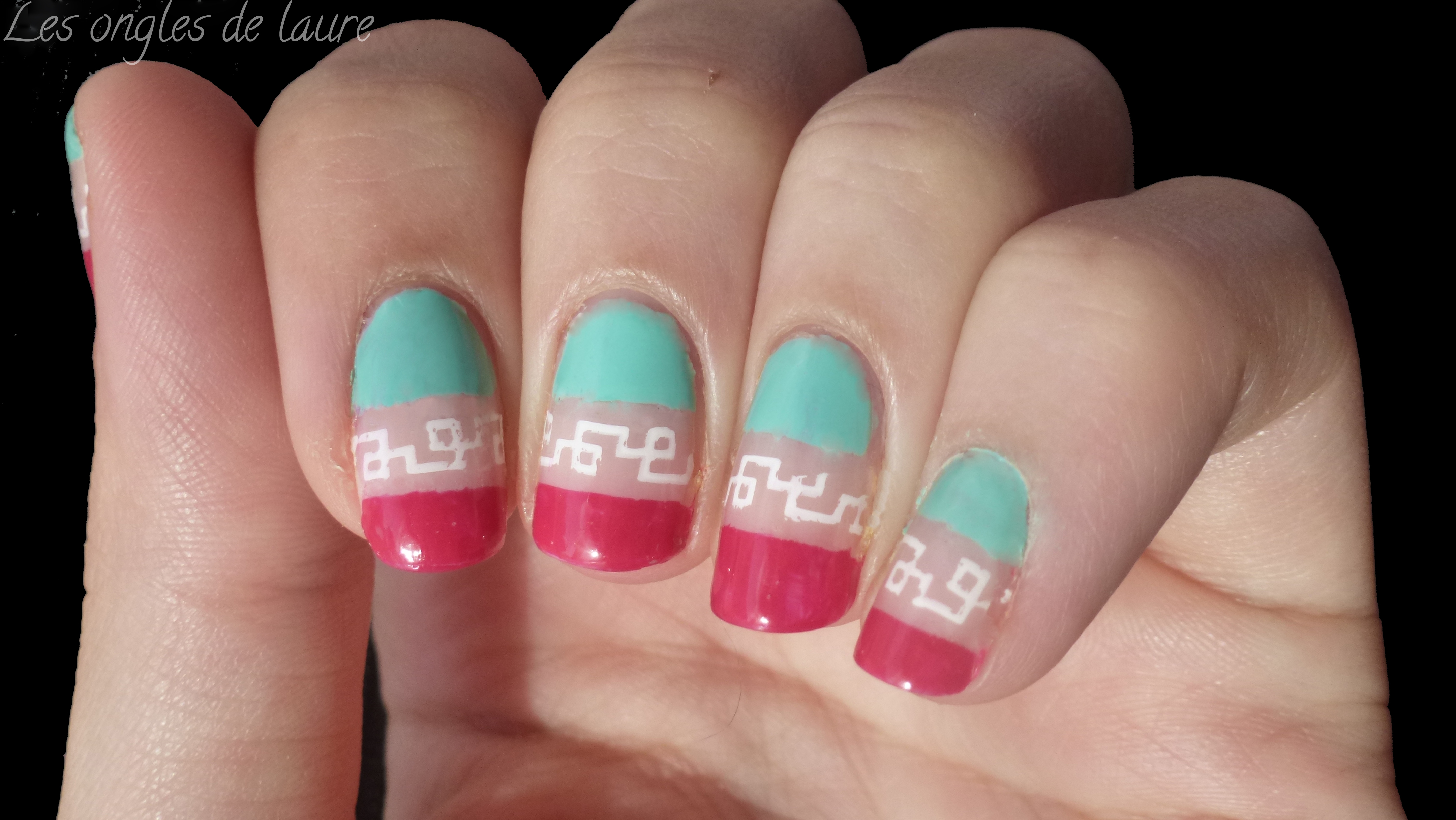 Manucure facile et colorée pour l'été - Les ongles de Laure - Blog Nail Art