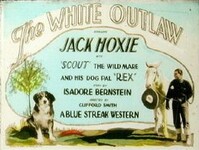 In “The White Outlaw” (1925), Bunk was billed as Rex