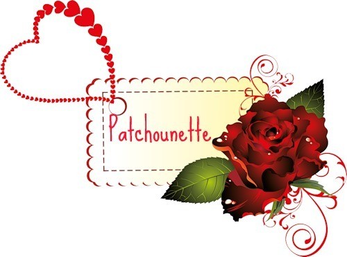 Patchounette rose coeur