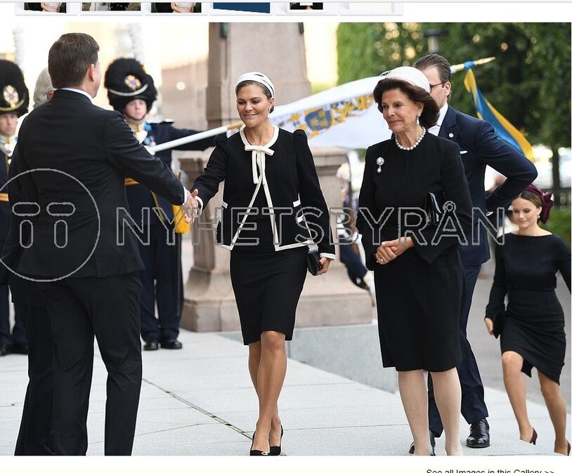 Ouverture du parlement suédois en présence de la  famille royale suédoise