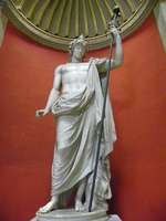 Statue d'Antinoüs dans la Salle Ronde - Musée Pio Clementino