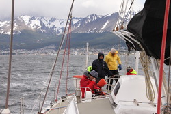 Voile et ski en Antarctique en janvier 2014