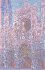 Rouen Cathedral- Setting Sun, Symphony in Grey and Pink.jpg