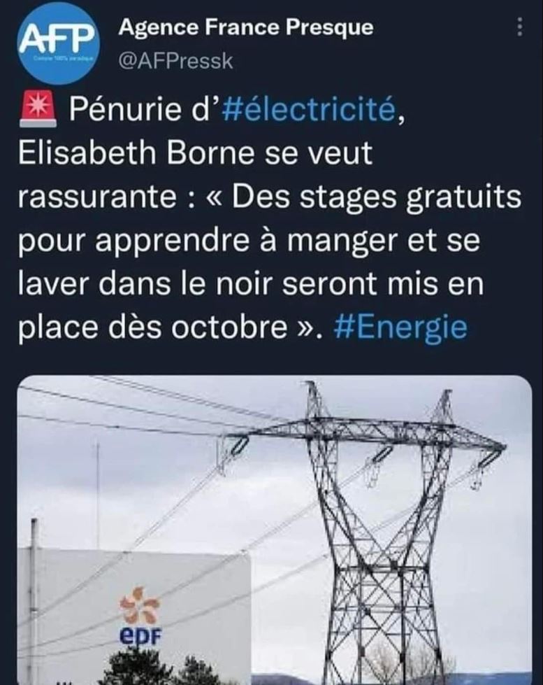 Crise énergétique : gouvernement