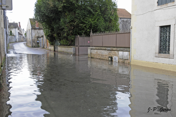 Jean-Pierre Gurga a photographié les inondations de janvier 2018, à Châtillon sur Seine et dans le Châtillonnais