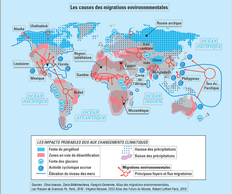 Réchauffement climatique et migrations - GeoStrategia - L'agora stratégique  2.0