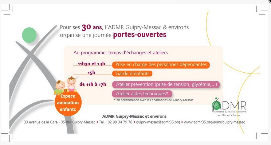 ADMR..les Portes Ouvertes ce matin..
