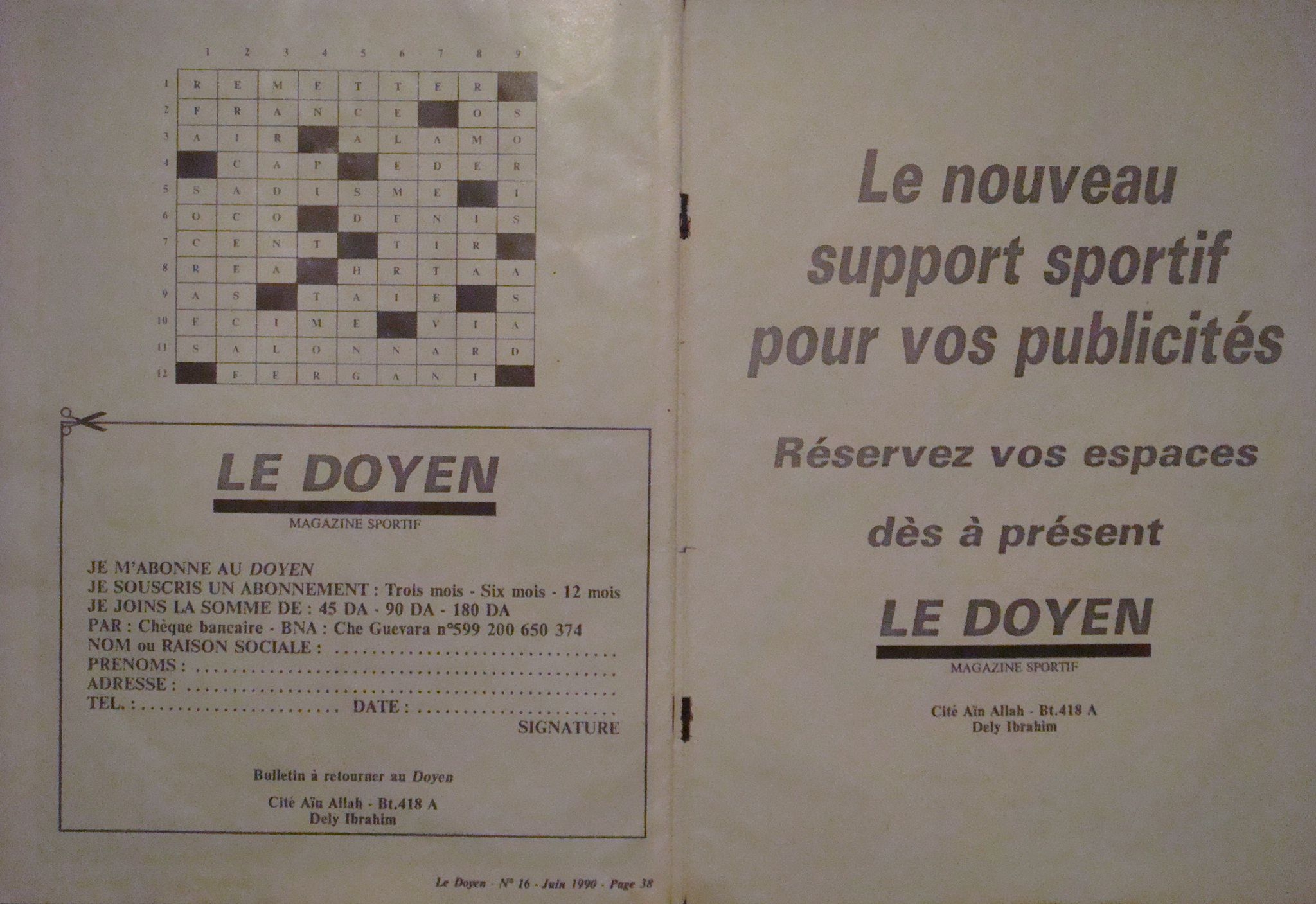 N° 16  Juin 1990
