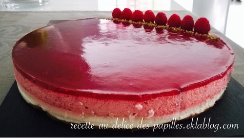 Recette entremet citron vert framboise