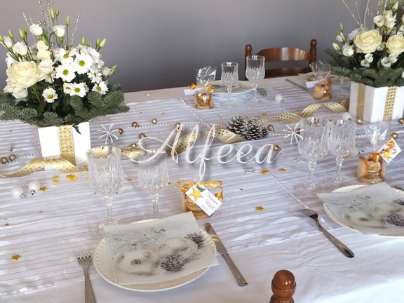 Art de la table - Blanc, or #07