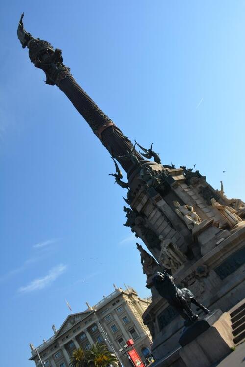 Le mirador de Colomb à Barcelone