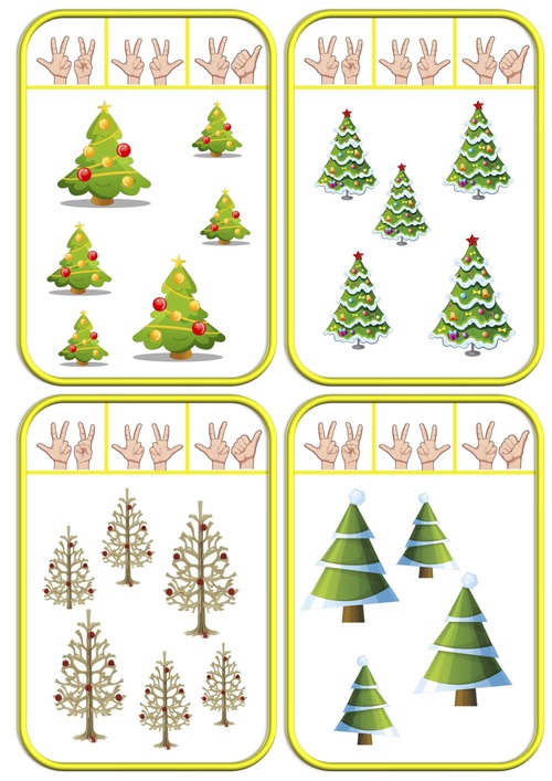 Cartes à pincer de Noël