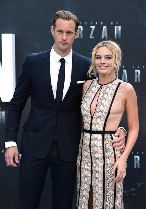 Alexander Skarsgard et Margot Robbie à la première anglaise de Tarzan