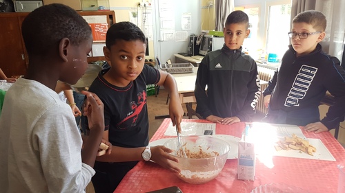 La cuisine en classe .