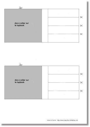 Modèles pour lapbook