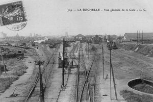 LA ROCHELLE - VUE GENERALE DE LA GARE - LC 709