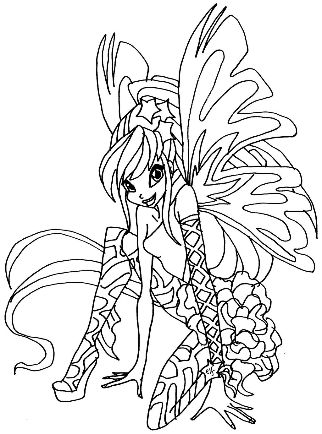 Coloriage A Imprimer Winx Sirenix