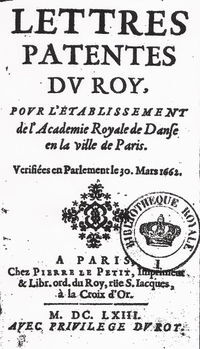 Lettres Patentes du Roy
