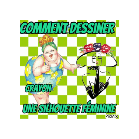 Dessin et peinture - vidéo 3780 : Comment dessiner une silhouette féminine ? - crayon.