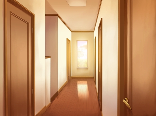 Anime Landscape: House Hallway (Anime Background)