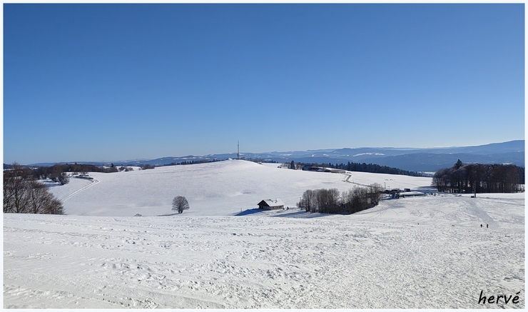 Le Crêt Monniot sous la neige