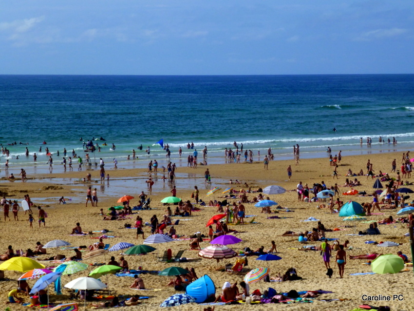 la plage de la Garluche, dimanche