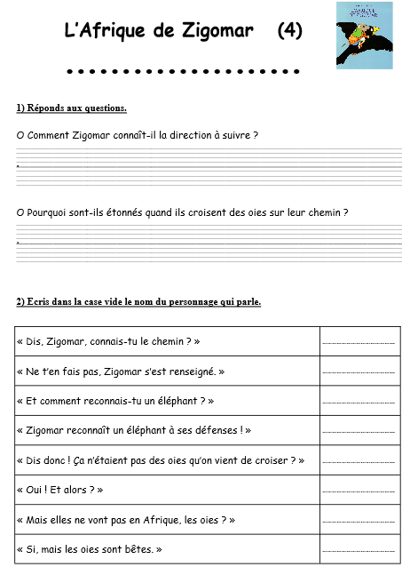 L'AFRIQUE DE ZIGOMAR