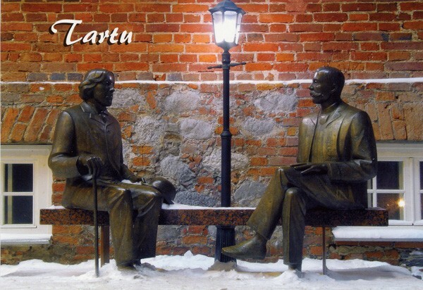 791 - Oscar Wilde et Eduard Vilde, Tartu, Estonie