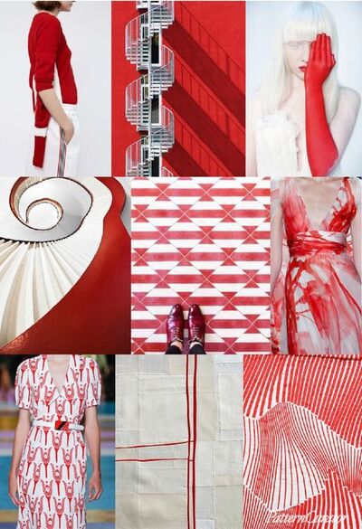 Collages  tendance rouge