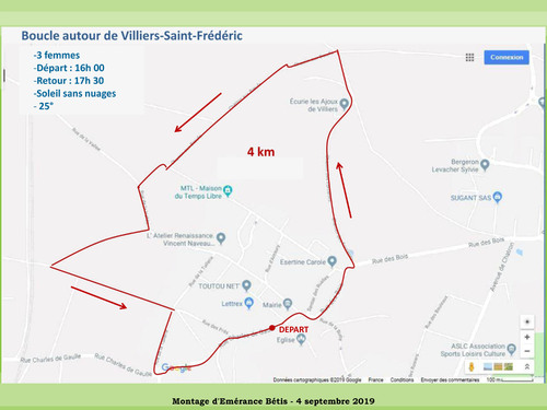 Remake d'une boucle de 4 km à Villiers-Saint-Frédéric