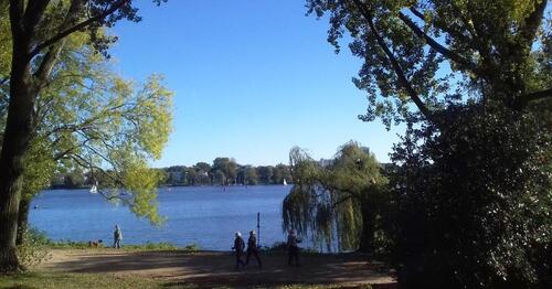 Le lac de l’Alster à Hambourg