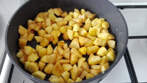 Crumble aux pommes aux flocons d'avoine