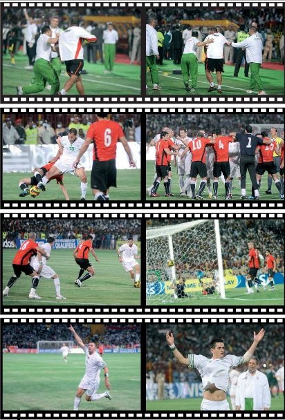 Mercredi 18.11.2009 à Oum Dormane EN bat l'egypte 1-0 et se qualifie au Mondial avec Zemmamouche et