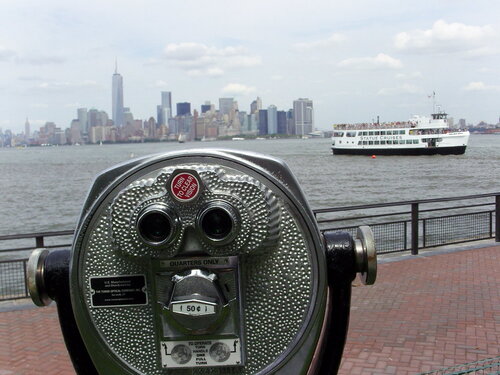 Sautoir en Labradorite sur l'île de Liberty Island