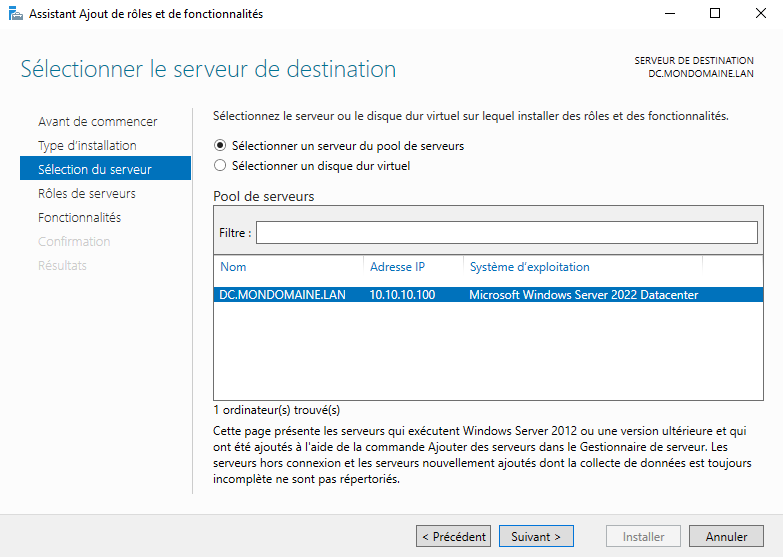 Configurer un serveur SFTP en failover sur Windows Serveur Core 2022