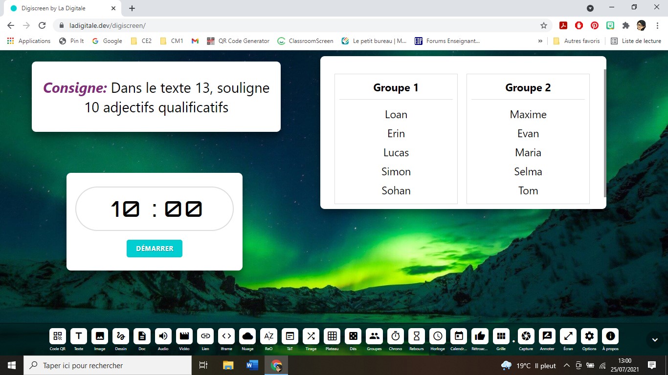 Classroomscreen : un outil précieux pour la classe – Un Prof D Z'écoles