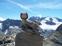 mascotte en montagne