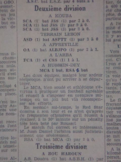 Dimanche 23.11.1930 à Hussein Dey RSA-MCA 1-1