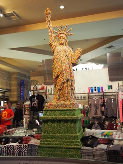 A candy Statue of Liberty