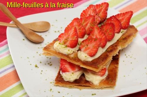 Mille-feuilles à la fraise