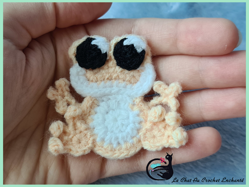 [ Accessoire ] Applique Couicky ( Grenouille au crochet )