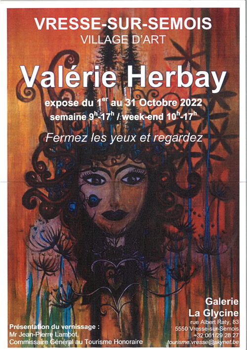 Exposition des toiles de Valérie Herbay : vernissage
