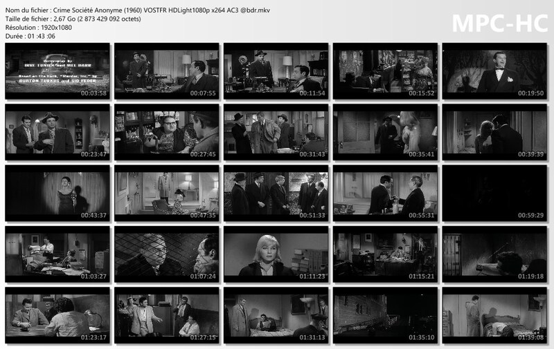 Crime, Société Anonyme (1960) VOSTFR HDLight 1080p x264 AC3 - Burt Balaban