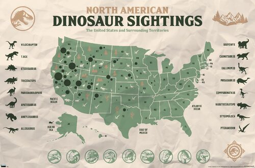 Une carte dévoile où se cachent les dinos dans Jurassic World 3